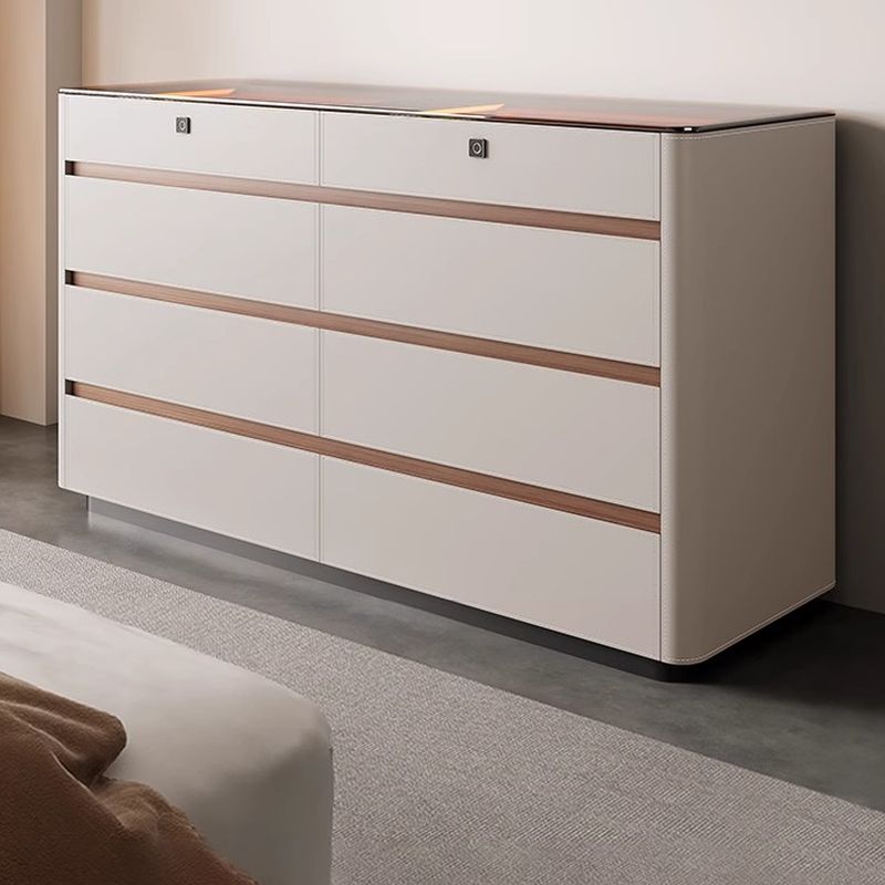 Light Gray Modern & Contemporary Timber Solid Color Jewelry Armoire