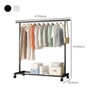 Modern Simple Style Hall Rack with Receptacle Storage, 1 Shelf/2 Shelves, Steel Frame, and Alloy Hook