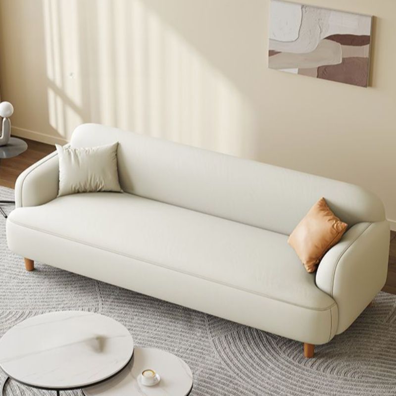 Off-White Standard Sofa/Loveseat with Armrest for Drawing Room