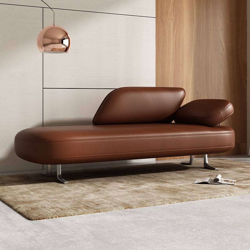 Modern Simple Style Chaise Chair for Bedroom with Solid Color and Left Arm/Right-hand Arm