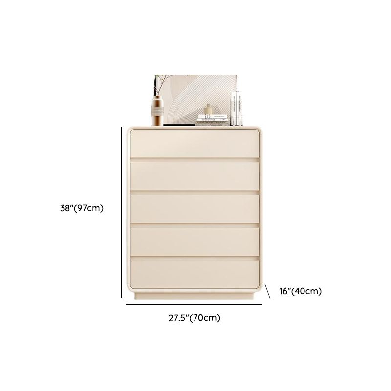 Chalk Trendy Natural Wood Console Dresser/Semainier with 6/8/5 Drawers in Horizontal/Vertical Orientation