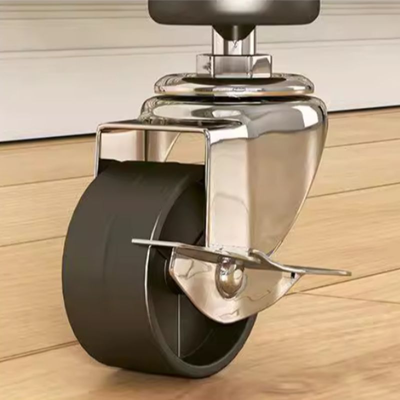 Modern Simple Style Hall Rack with Receptacle, Iron Frame, 1 Basket, Alloy Bench, and Alloy Hook