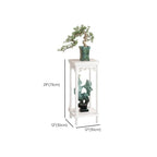 Chalk 2 Tiers/3 Tiers Square/Rectangle Plant Stand Side Table with Manufactured Wood Top, 1 Piece Set, 2 Shelves/3 Shelves, and Legs