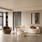 Versatile Olive Green/Ivory/Sand Sofa/Loveseat/Single Sofa with Sloped Arms and Concealed Support