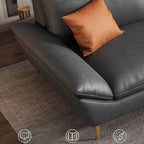 Modern High-Density Sponge Sofa with Water Resistant Seat and Included Pillow