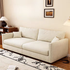 Drawing Room Standard Sofa in Light Gray/Dark Blue/Amber Color with Armrest