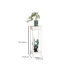 Chalk 2 Tiers/3 Tiers Square/Rectangle Plant Stand Side Table with Manufactured Wood Top, 1 Piece Set, 2 Shelves/3 Shelves, and Legs