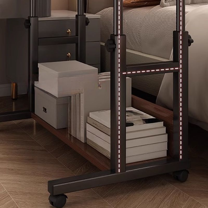Trendy Engineered Wood Laptop Cart with Casters