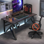 Modern Rectangular Laminate Writing Table in Midnight Black