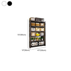 Trendy Steel Tower Shelf with Flameproof Design and Unfixed Installation