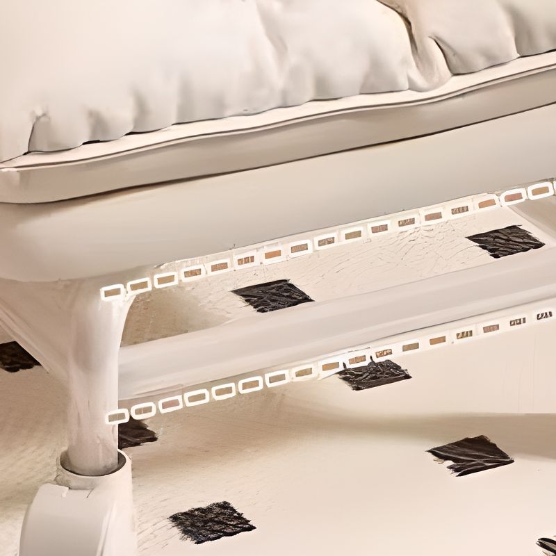 Modish Solid Color Accent Stool in Butter Color/Green/Tan with Swivel Wheels, Upholstered Seat, and Back