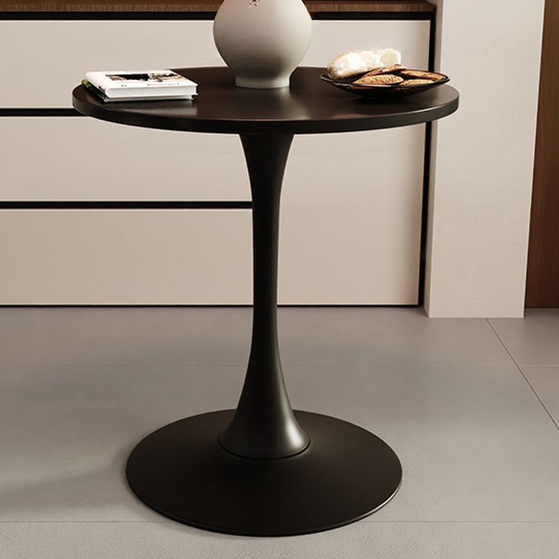Composite Wood Dining Table with Pedestal Base, Scratch-proof, for 2-seater/Seating for 4