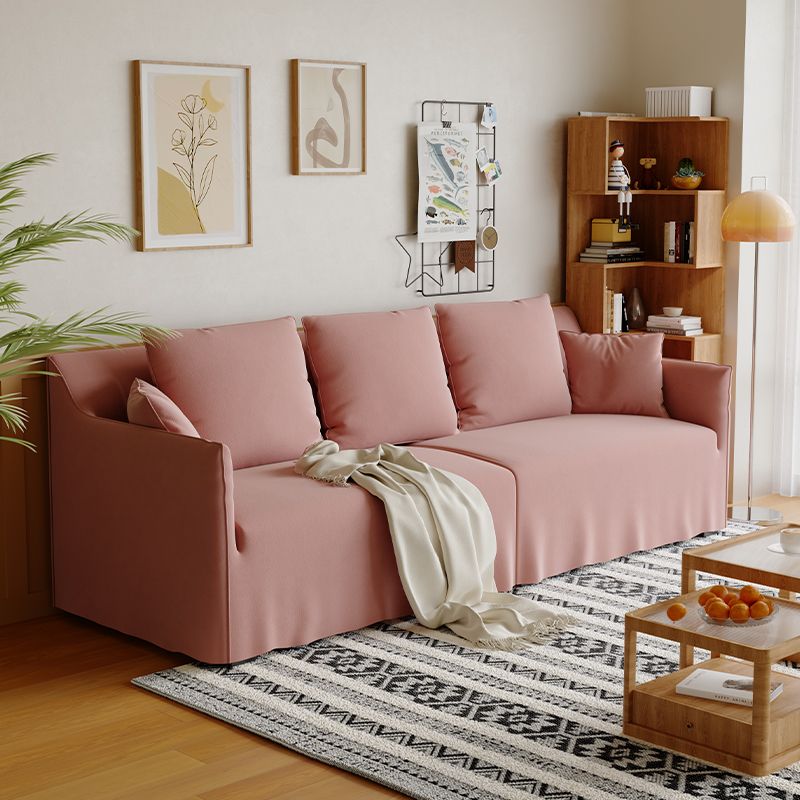Standard Sofa/Loveseat in Light Gray/Emerald Green/Beige with Dressmaker Skirt and 5 Pillows