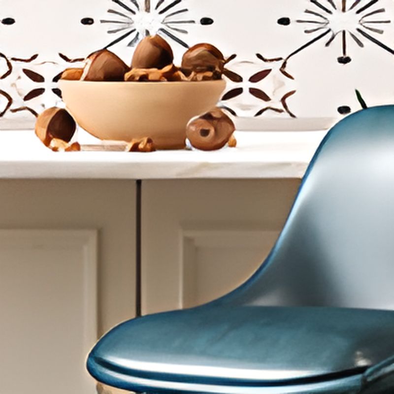 Simplistic Pub Stool with Flexible Height, Light Gray/Yellow/Cappuccino Tanned Hide, Rear Seat Back, Rotating Bucket Style