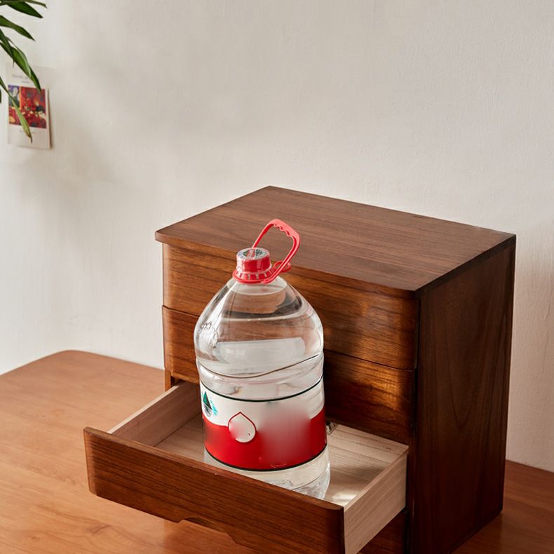 Free Standing Horizontal Filing Cabinet/Vertical Filing Cabinet in Wood with 1 Shelf and Drawer in a Simplistic Style