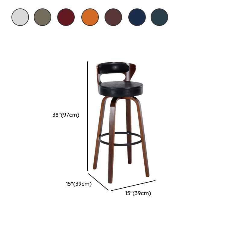 Casual Rawhide Bar Stools in Light Gray/Cream/Amber Color with Back, Turned Swivel, Round Top, and Leg Rest