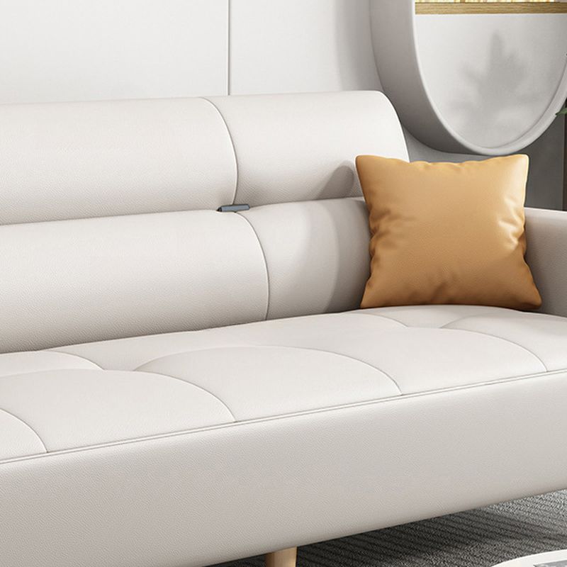Damp-proof King Size/Full XL Size/Twin XL Size Tufted Convertible Sofa Daybed 2 Seater with Pillow, Square Arm & Tufted Back