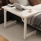 Trendy Engineered Wood Laptop Cart with Casters