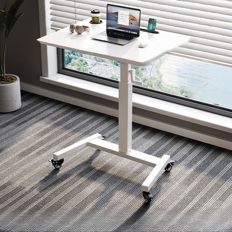 Versatile Laptop Cart with Pop Up Foldable Design, Lifting Airlift, and 5 Outlets
