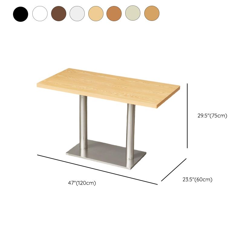 Veneer Dining Table with Pedestal Base, Heatproof, Seating for 4/2-seater/Seats 3