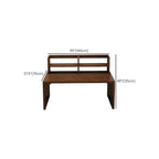 Sepia Writing Desk with Sleigh Base and Hutch, Featuring Storage and Odor Resistant Durability, Unattached with Exterior Shelf