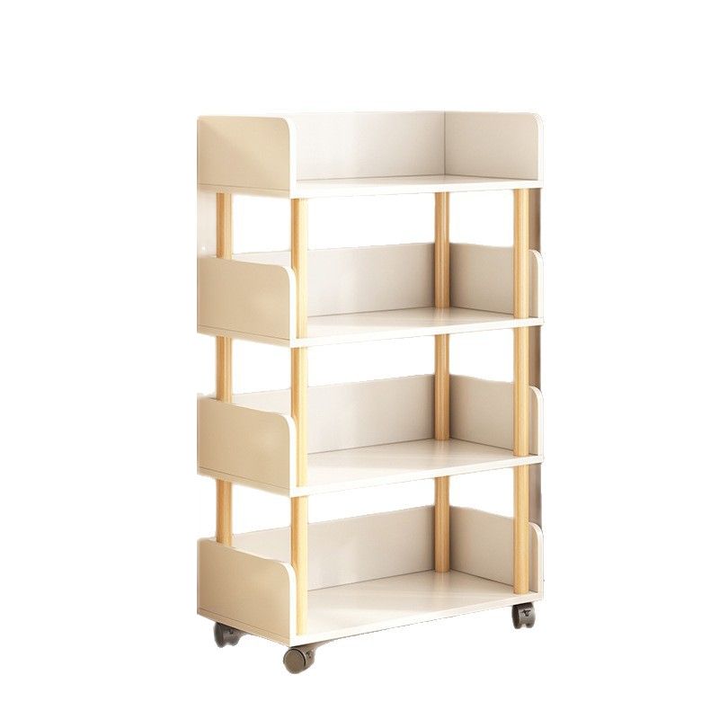 Composite Wood Vertical Organizer Shelf with 4/5/3 Shelves and Open Back