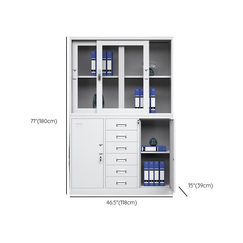 Base Cabinet/Office Console Cabinet with Stockroom Storage, Assembled and Safe, Featuring 2-Wide/1-Wide/3-Wide Compartments