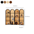 Indoor Translucent Collapsible Room Screen with Shelf, Cane, and Freestanding