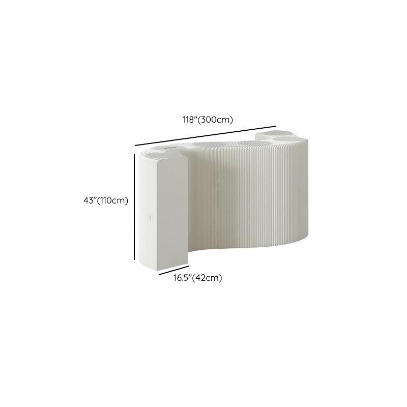 Chalk Collapsible Rectangle Up to 19 in W x 20 to 29 in/30 to 39 in/40 in & above H Unfinished Display Table with Single Pedestal Base