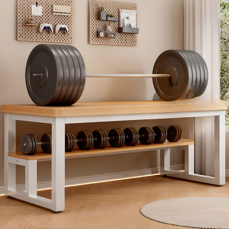 Black/Chalk Rectangular Metal Base Warp Resistant Table with Shelves, Toboggan Base, Cable Management, and Rounded Corners