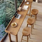 Contemporary Lumber Cocoa Rectangular Pub Table for 8/for 6/Seats 4 with Sledge Base
