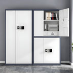 Elegant Modern Steel Filing Cabinet with Lock, Large Size & Adjustable Shelves