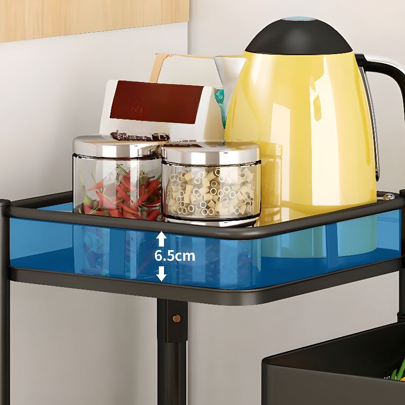 Square/Round Portable Center with Alloy Countertop and Basket, Available in 4/3 Baskets