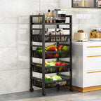 Portable Center with Metal Countertop and Basket Options: 2 Baskets/3 Baskets/4 Baskets