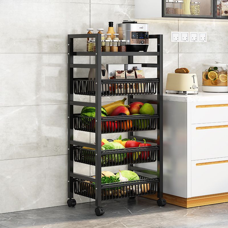 Portable Center with Metal Countertop and Basket Options: 2 Baskets/3 Baskets/4 Baskets