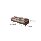 Modern Water Resistant Dove Grey/Chalk Solid Color Sofa Couch/Loveseat/Single Sofa with 4 Pillows/3 Pillows/2 Pillows for 3 Person/4-seater/5 Person