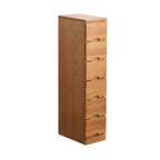 Modern Simple Style 16" Wide Solid Wood Filing Cabinet with Drawers for Home Office