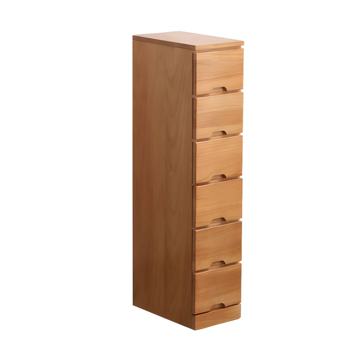 Modern Simple Style 16" Wide Solid Wood Filing Cabinet with Drawers for Home Office