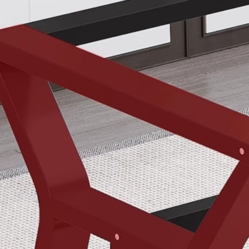 Casual Writing Desk with Storage, Scratch-proof Trestle Base, Exterior Shelf, and Ink/Dove Grey/Chalk Lumber Top