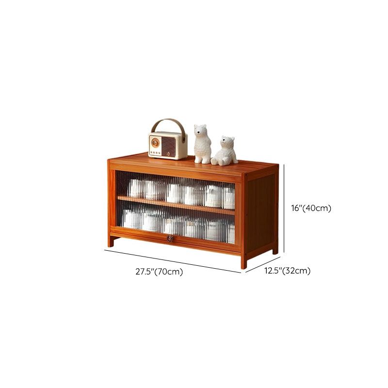 Wenge Brown Bamboo Dustproof Shoe Console 10 Tiers/8-tier/6 Tiers