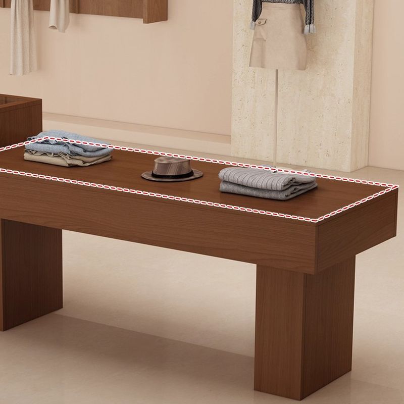Receptacle Feature Black/Brown/Ivory Display Table with Tempered Glass Top, 30 to 39 in Height, Unfinished Finish, 50 in & above/40 to 49 in Size, 20 to 29 in Width