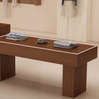 Receptacle Feature Black/Brown/Ivory Display Table with Tempered Glass Top, 30 to 39 in Height, Unfinished Finish, 50 in & above/40 to 49 in Size, 20 to 29 in Width