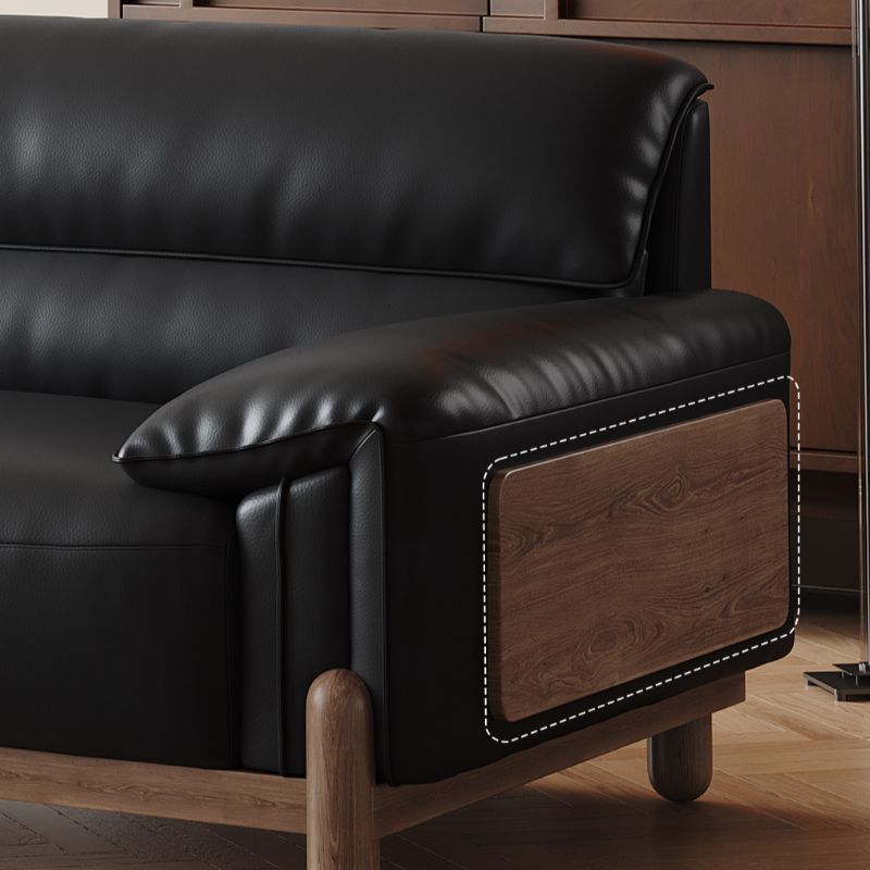 Contemporary Modern Solid Color Water Resistant Standard Sofa in Ink, 2-Seater