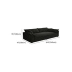 Art Deco Ink Solid Color Water Resistant Sofa Couch/Single Sofa for 5-seater/4-seater/6-seater with 2 Pillows