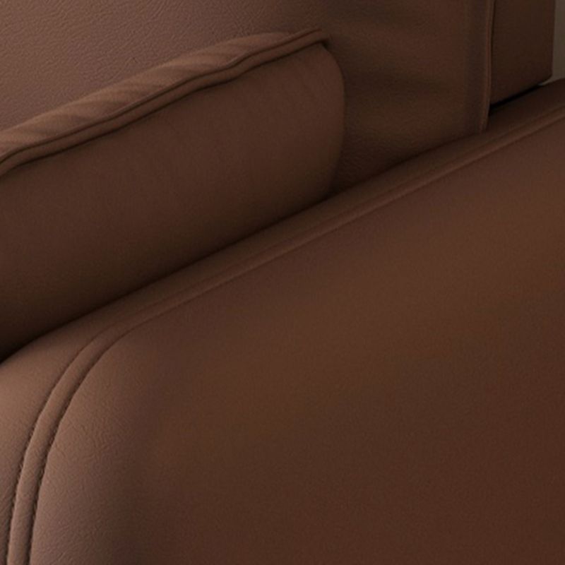 Modish Solid Color Water Resistant Loveseat with Arm, for 2, and 2 Pillows