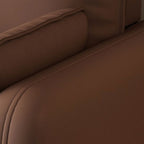 Modish Solid Color Water Resistant Loveseat with Arm, for 2, and 2 Pillows