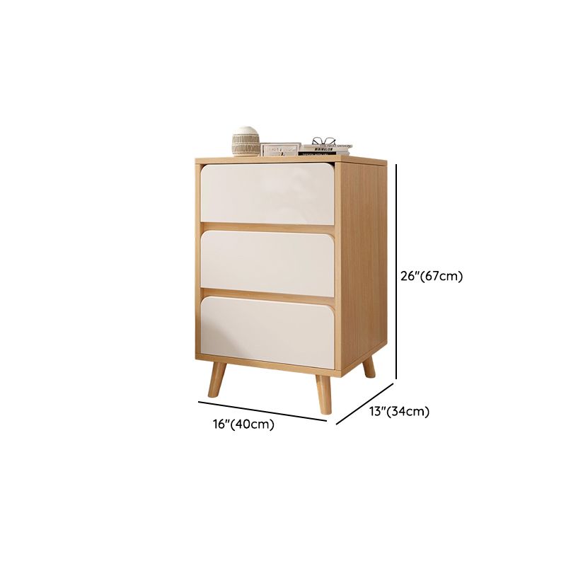 Modish Laminate Nightstand With Drawer Organization