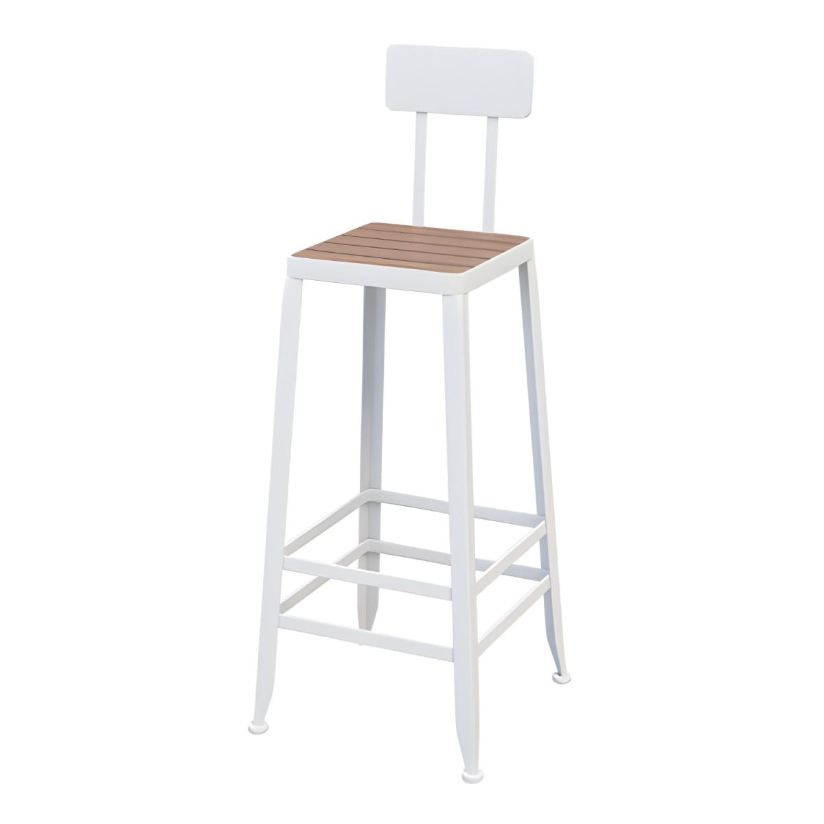 Rectangle Footrest Pub Dining Set 1/4/5 Pieces Outdoor Industrial Bar Pub Table Set
