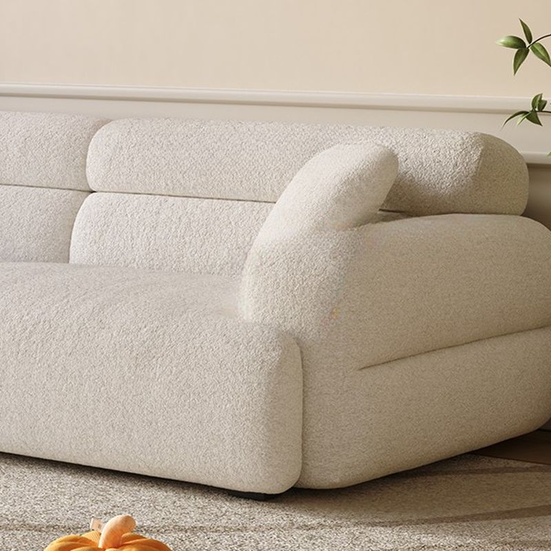 Modish Solid Color Stain Resistant Standard Sofa in Black/Light Gray/Coffee with 2 Pillows, Available in 4-seater/5 Person/3-seater