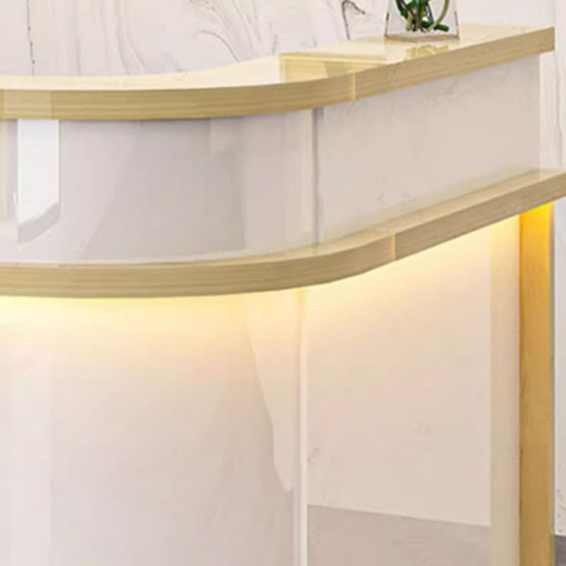 L-Shape Desk with 1 Cabinet, Hutch, Keyboard Tray, Cable Management, Desk Return, Filing Cabinet, and 1 Drawer Pedestal